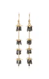 Annette Ferdinandsen 14k Gold Diamond Earrings In Black