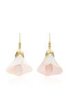Annette Ferdinandsen 18k Gold Pearl And Conch Earrings In Gold
