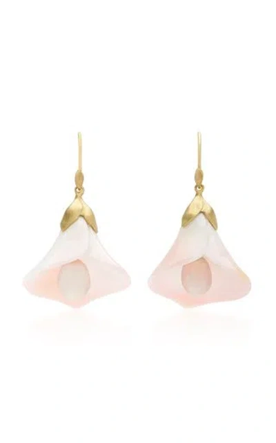 Annette Ferdinandsen 18k Gold Pearl And Conch Earrings