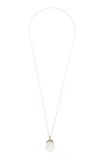 Annette Ferdinandsen Claw With Egg 14k Yellow Gold Quartz Pendant
