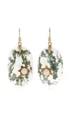 Annette Ferdinandsen Enchanted Waterlily 14k Yellow Gold; Quartz Earrings