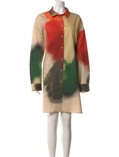 Pre-owned Annette Görtz Graphic Print Knee-length Dress W/ Tags In Multicolor