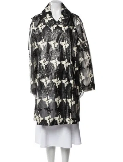 Pre-owned Annette Görtz Houndstooth Print Coat In Multi