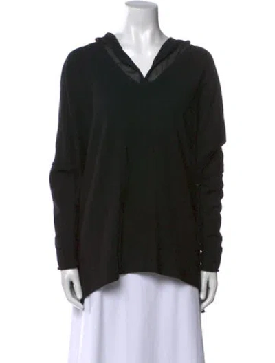 Pre-owned Annette Görtz Merino Wool V-neck Sweater W/ Tags In Black
