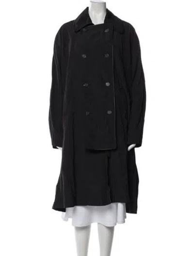 Pre-owned Annette Görtz Nylon Trench Coat In Gray