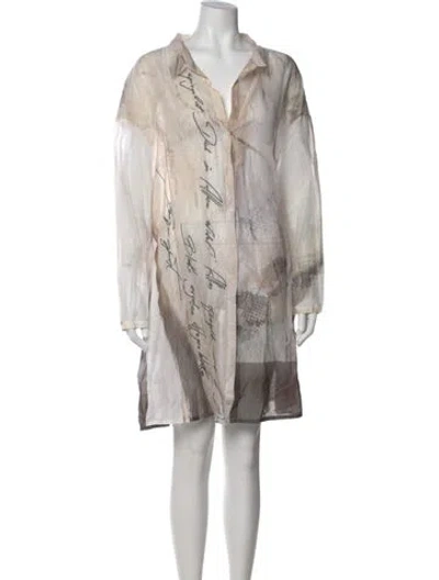 Pre-owned Annette Görtz Printed Mini Dress In Multi