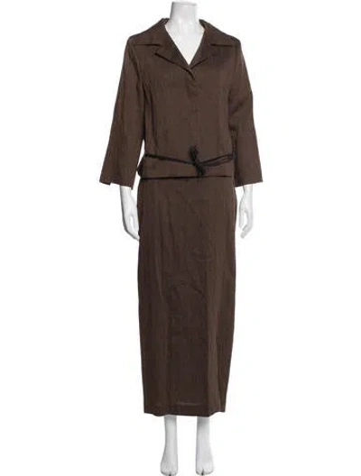 Pre-owned Annette Görtz Skirt Set In Brown