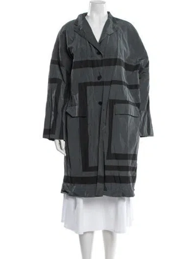Pre-owned Annette Görtz Striped Coat In Gray