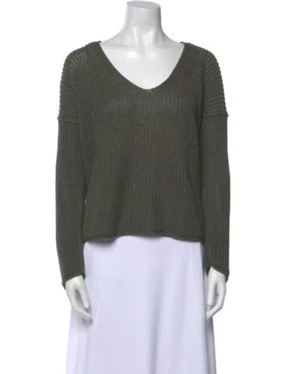 Pre-owned Annette Görtz V-neck Sweater In Green