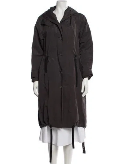 Pre-owned Annette Görtz Wool Down Coat In Gray