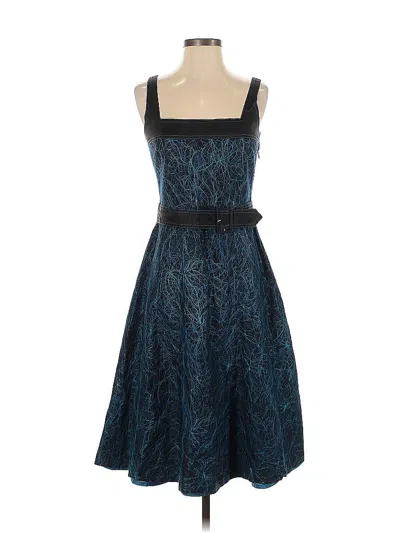 Pre-owned Anni Kuan Cocktail Dress In Blue