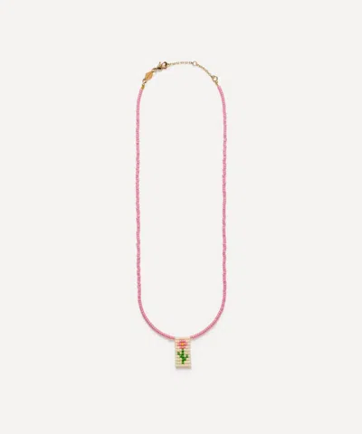 Anni Lu 18ct Gold-plated A Rose Is A Rose Bead Necklace