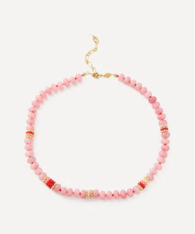 Anni Lu 18ct Gold-plated Barrel Bead Necklace