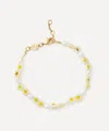 Anni Lu 18ct Gold-plated Daisy Flower Bead Bracelet