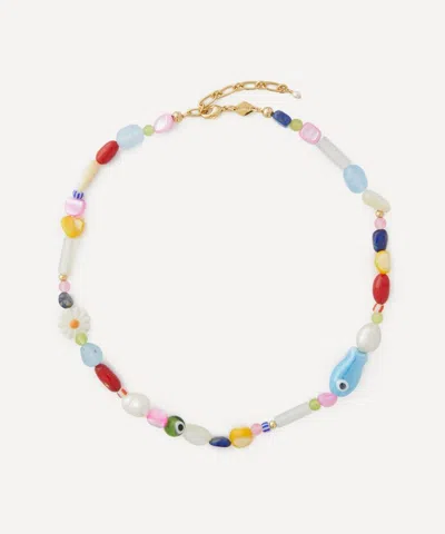 Anni Lu 18ct Gold-plated Happy Bead Necklace