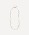 Anni Lu 18ct Gold-plated Pearly Drop Necklace In White