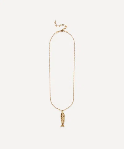 Anni Lu 18ct Gold-plated Something Fishy Pendant Necklace