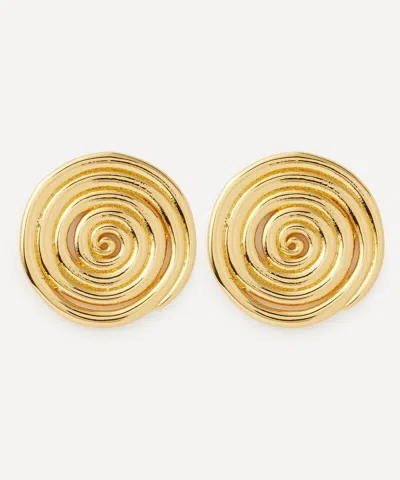 Anni Lu 18ct Gold-plated Spiral Stud Earrings