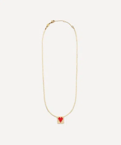 Anni Lu 18ct Gold-plated You Are Loved Beaded Necklace