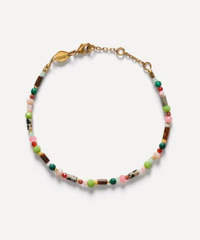 Anni Lu 18ct Gold-plated Little Treasure Bracelet In Multi