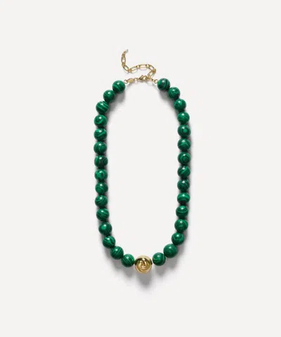 Anni Lu 18ct Gold-plated Malachite Dreams Necklace In Green