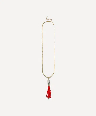 Anni Lu 18ct Gold-plated Tassel Fishy Necklace