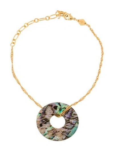 Pre-owned Anni Lu Abalone Oasis Anklet In Multi