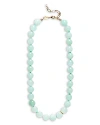 Anni Lu Ball Necklace In Blue/gold