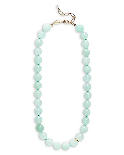 Anni Lu Ball Necklace In Blue/gold