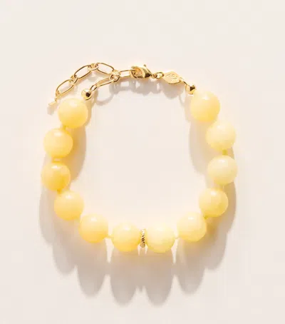 Anni Lu Beaded Ball Bracelet In Yellow