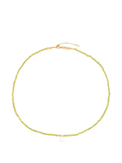 Anni Lu Beaded Pendant Necklace In Gold