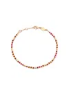 Anni Lu Bundoran 18kt Gold-plated Beaded Bracelet In Red