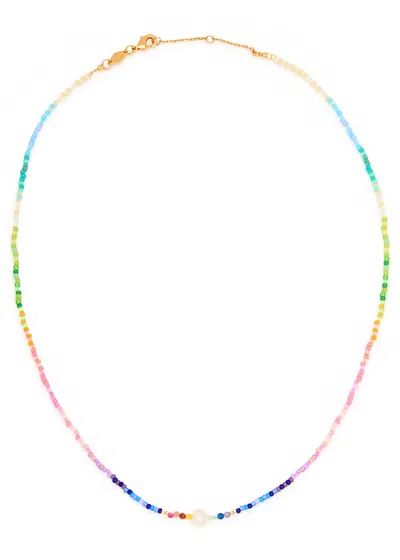 Anni Lu Capri Beaded 18kt Gold-plated Necklace