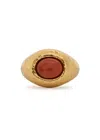 Anni Lu Cherry On Top 18kt Gold-plated Ring In Gold
