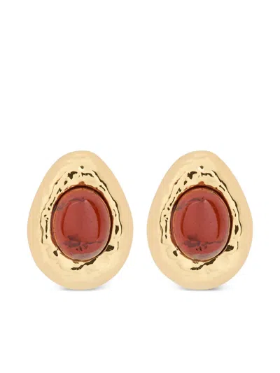 Anni Lu Cherry On Top 18kt Gold-plated Stud Earrings