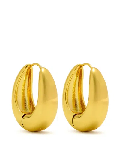 Anni Lu Curve Hoop Earrings In Gold