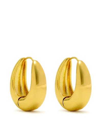 Anni Lu Curve Hoop Earrings In Gold
