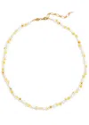 ANNI LU ANNI LU DAISY FLOWER 18KT GOLD-PLATED BEADED NECKLACE