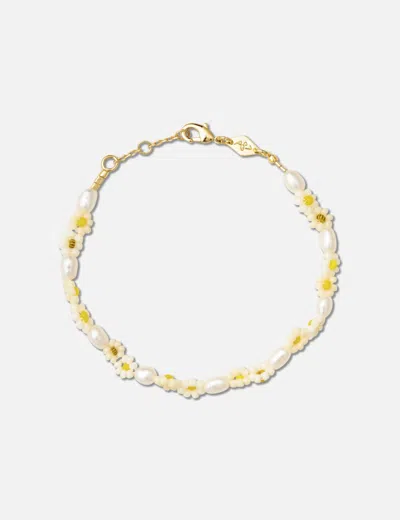 Anni Lu Daisy Flower Bracelet In Gold