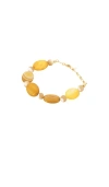 Anni Lu Desert Dreamer Multi Stone Flex Bracelet In Orange