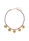 Anni Lu Dream Catcher 18kt Gold-plated Beaded Necklace In Gold