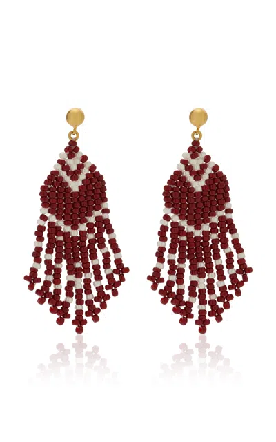 Anni Lu Exclusive Rodeo 18k Gold-plated Earrings In Brown