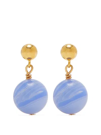 Anni Lu Float Drop Earrings In Brown