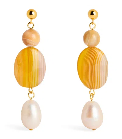 Anni Lu Gold-plated Desert Dreamer Earrings In Multi