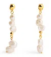 Anni Lu Gold-plated Pearly Drop Earrings In Neutral