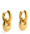 Anni Lu Gold-plated Petit Pebble Hoop Earrings In Gold