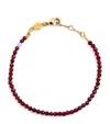 Anni Lu Gold-plated Tan Line Bracelet In Red