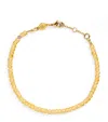Anni Lu Gold-plated Tan Line Bracelet In Gold