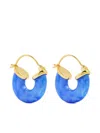 Anni Lu Gold-tone Resin Hoop Earrings In Gold