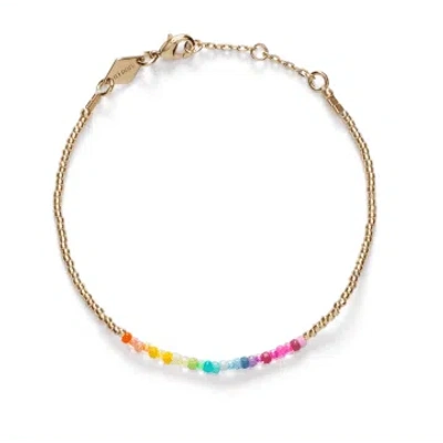 Anni Lu Golden Rainbow Bracelet In Multi